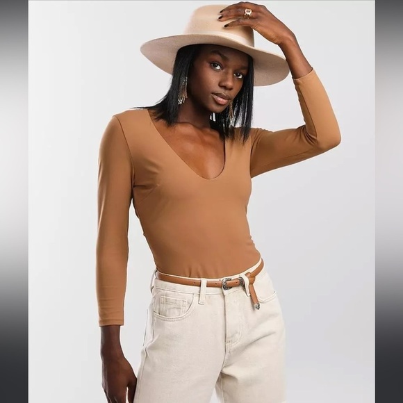 Free People Tops - FREE PEOPLE | Close Call Duo Bodysuit | Brown | Size Small